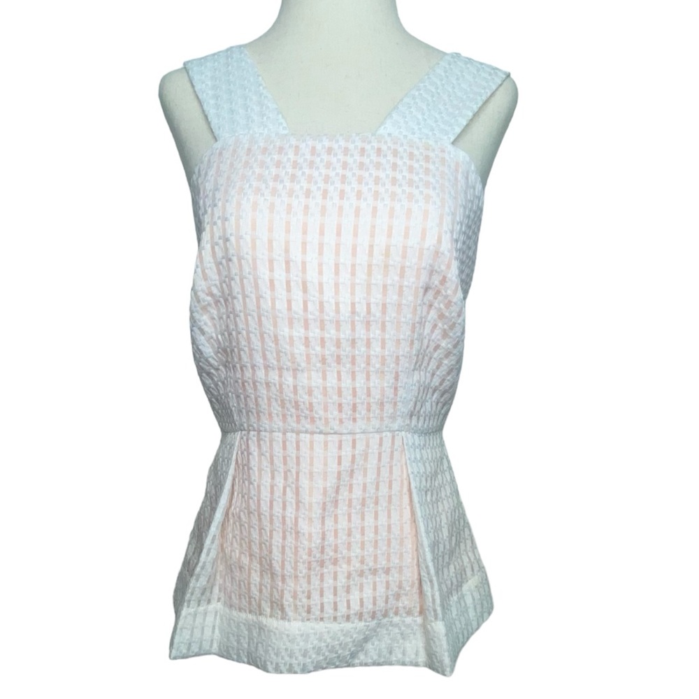 Anthropologie Maeve peplum sleeveless top, sz 6